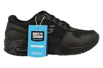 Berca Shoes Safety Jogger Werkschoen Dames/heren Dominique Electrostatic Discharge/slip Resistance - Zwart aanbieding