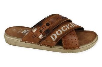 Berca Shoes Dockers Slipper Heren - Cognac aanbieding