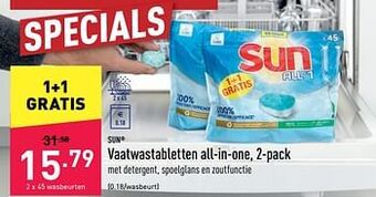 ALDI Vaatwastabletten all-in-one aanbieding