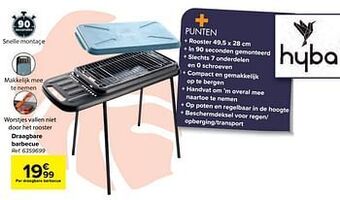 Carrefour Draagbare barbecue aanbieding