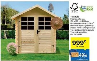 Carrefour Tuinhuis aanbieding