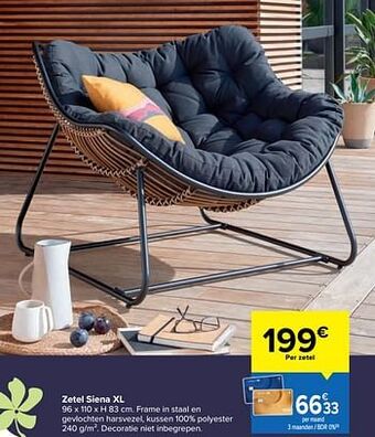 Carrefour Zetel siena xl aanbieding