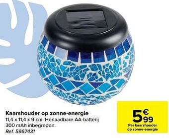 Carrefour Kaarshouder op zonne-energie aanbieding