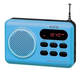 iCES radio IMPR-112 blauw