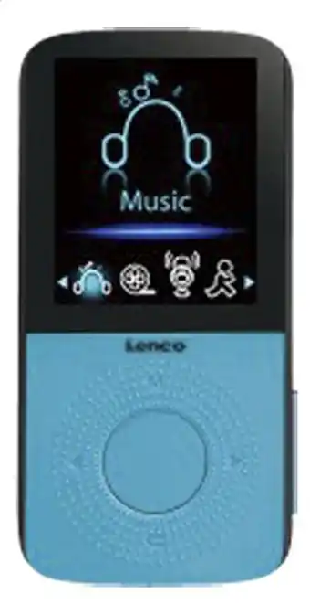 Dreamland Lenco Mp4 audio/video Podo-153 4 GB blauw aanbieding