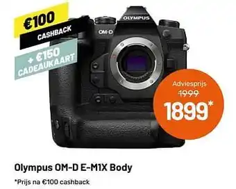 Kamera Express Olympus om-d e-m1x body aanbieding