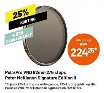 Polarpro vnd 82mm 2-5 stops peter mckinnon signature edition ii