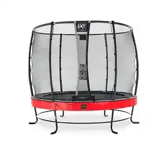 Brico Exit trampoline Elegant Premium + veiligheidsnet Deluxe ø253cm rood aanbieding