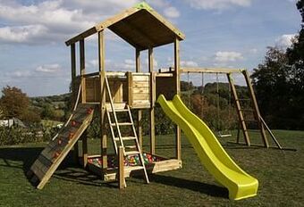Dreamland Fox play schommel Sacramento Monkey Bar Adventure met gele glijbaan aanbieding