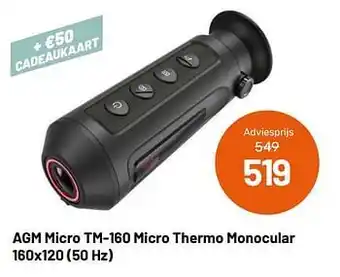 Agm micro tm-160 micro thermo monocular 160x120 50 hz