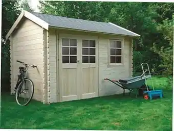Brico Solid tuinhuis Arles hout 358x238cm aanbieding