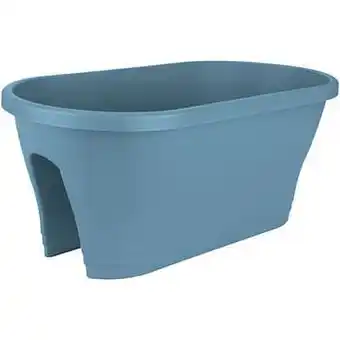 Brico Elho balkon bloempot ’Corsica Flower Bridge’ vintage blauw 58 x 30 cm aanbieding