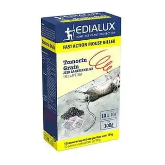 Brico Edialux lokaaskorrels tegen muizen Tomorin 100g aanbieding