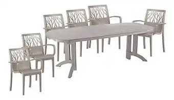 Dreamland Grosfillex tuinset Vega/Vegetal beige aanbieding