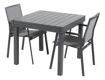 Tuinset Modulo/Bondi antraciet - 2 stoelen