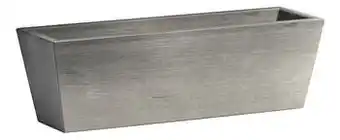 Ecopots Rechthoekige bloembak Brugge grey B 45 cm