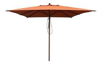 FSC-luxehoutmastparasol 3 x 3 m terracotta