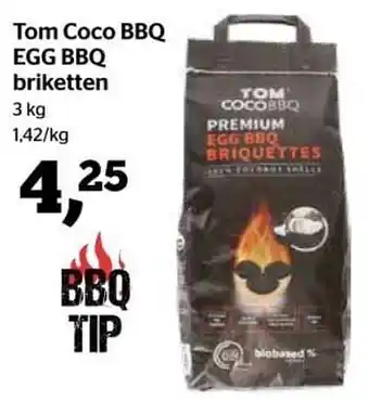 Tom coco bbq egg bbq briketten