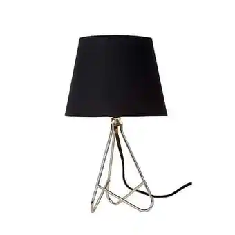Leen Bakker Lucide tafellamp Gitta - chroom - 17 cm - Leen Bakker aanbieding