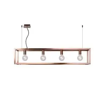 Leen Bakker Lucide hanglamp Oris - koperkleur - Leen Bakker aanbieding