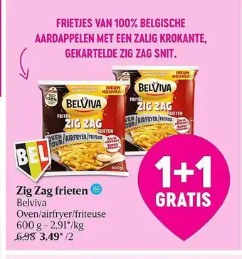 Delhaize Zig Zag Frieten aanbieding