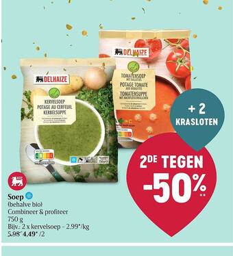 Delhaize Soep aanbieding