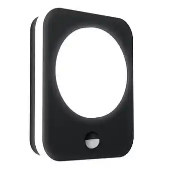 Brico EGLO wandverlichting LED met sensor Madriz zwart 9W aanbieding