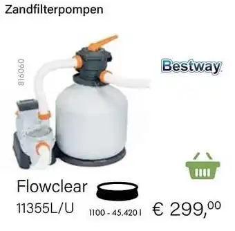 Multi bazar Bestway zandfilterpompen flowclear 11355l-u aanbieding