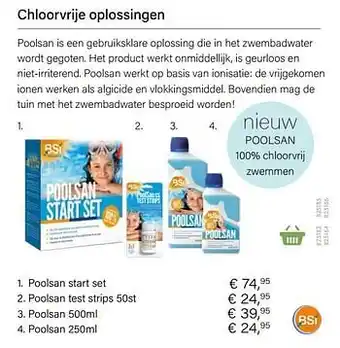 Poolsan start set