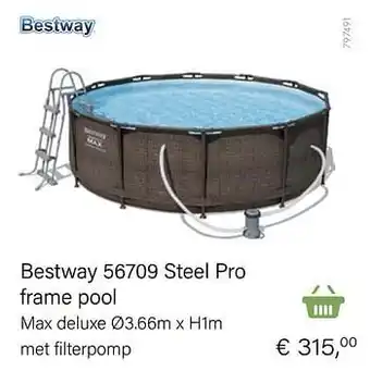 Multi bazar Bestway 56709 steel pro frame pool aanbieding