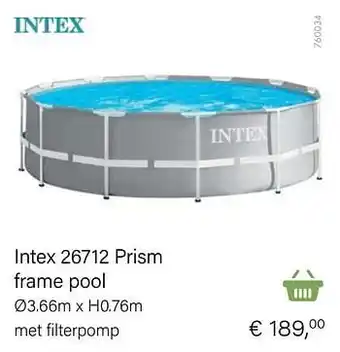 Multi bazar Intex 26712 prism frame pool aanbieding