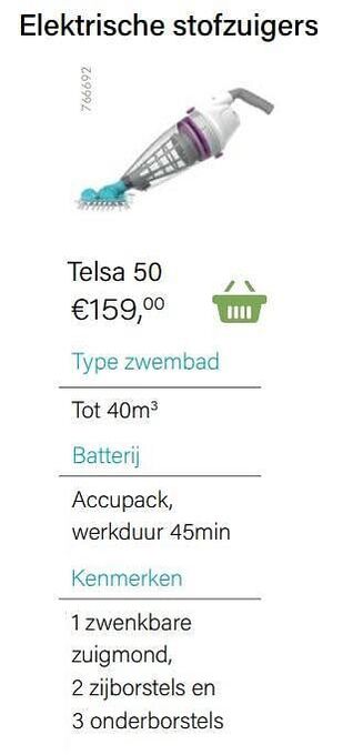 Multi bazar Kokido elektrische stofzuigers telsa 50 aanbieding
