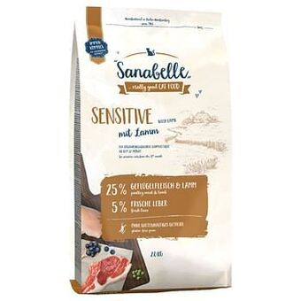 Zooplus Sanabelle Sensitive met Lam Kattenvoer - 10 kg aanbieding