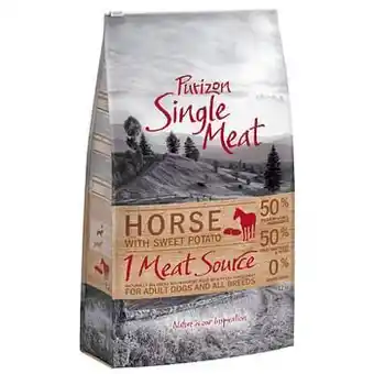 Zooplus 12kg Single Meat Adult Paard met Zoete Aardappel Graanvrij Purizon Hondenvoer aanbieding