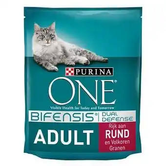 Zooplus 3x800g Adult Rund & Volkoren Granen Purina One Kattenvoer aanbieding