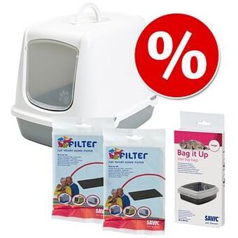 Zooplus - Savic Bag it Up Litter Tray Bags, Large (12 stuks) - Savic Kattenbak Oscar aanbieding