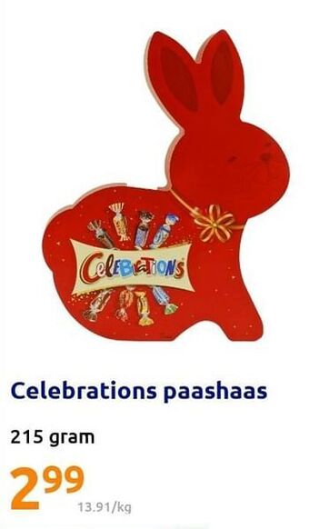 Action Celebrations paashaas aanbieding
