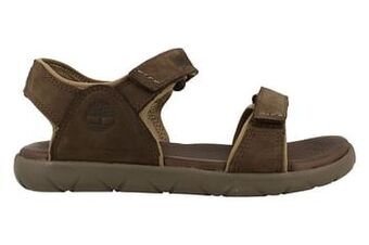 Berca Shoes Timberland Sandaal Plat Jongens Nubble Sandal - Bruin aanbieding