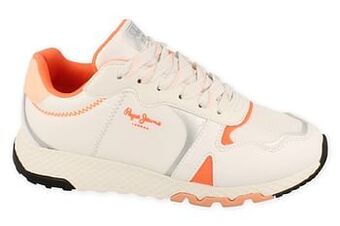 Berca Shoes Pepe Jeans Sneaker Laag Dames Koko Zag Trend Fluo - Wit aanbieding