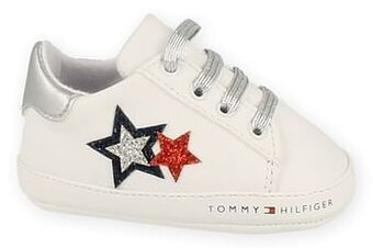 Berca Shoes Tommy Hilfiger Sneaker Laag Uni Maat 17/19 Lace Up Star - Wit aanbieding
