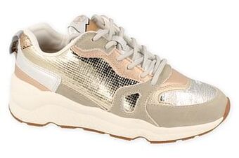 Berca Shoes Pepe Jeans Sneaker Laag Dames Harlow Golden Metalic Pastel - Rosegold aanbieding