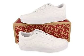 Berca Shoes Vans Sneaker Laag Dames Wm Ward Checkerboard White - Wit aanbieding