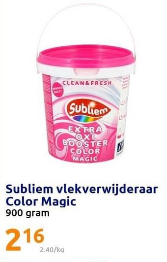 Action Subliem vlekverwijderaar color magic aanbieding
