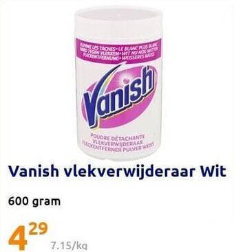 Action Vanish vlekverwijderaar wit aanbieding