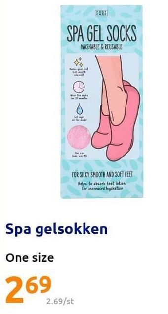 Action Spa gelsokken aanbieding