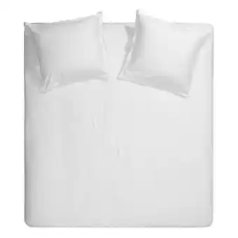 Leen Bakker Cinderella dekbedovertrek Uni - wit - 200x200/220 cm - Leen Bakker aanbieding