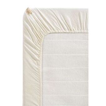 Leen Bakker Walra hoeslaken Remade - off-white - 180x200 cm - Leen Bakker aanbieding