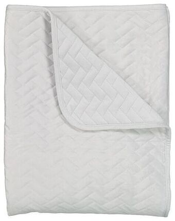 HEMA HEMA Bedsprei - Velours Grijs (grijs) aanbieding