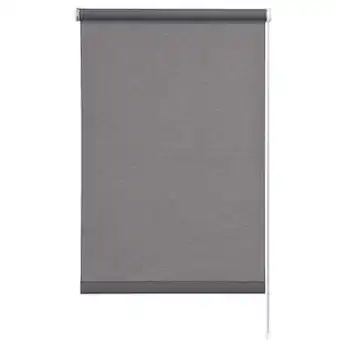 Leen Bakker Rolgordijn lichtdoorlatend - antraciet - 60x190 cm - Leen Bakker aanbieding