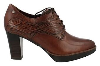 Berca Shoes Tamaris Veterschoen Dames - Cognac aanbieding